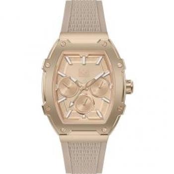Reloj de Pulsera Ice-Watch Boliday 022861 - Multifuncional, Color Taupe, Correa de Silicona, Tamaño Pequeño