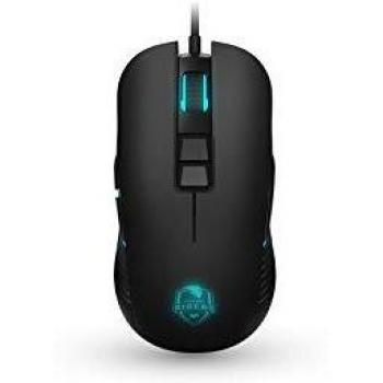 Krom MOVISTAR RIDERS - Ratón Óptico Gaming Movistar RIDERS RGB, Color Negro