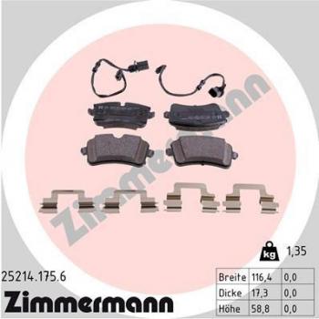 Pastillas de freno ZIMMERMANN 25214.175.6