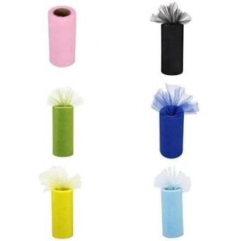 6 Rollos De Tul Carrete Regalos Suministro Tela Banquete De Boda Del Tutu De Envolver 6 x 25yds