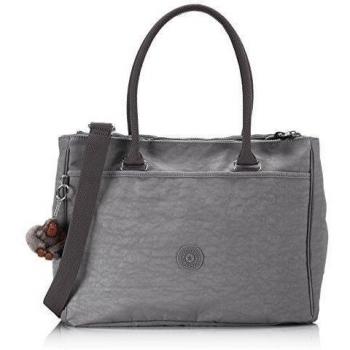 Kipling NEW HALIA - Bolso de hombro de material sintético para mujer, color gris