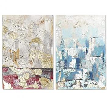 Cuadro DKD Home Decor 80 x 3,5 x 120 cm Abstracto Loft (2 Unidades)