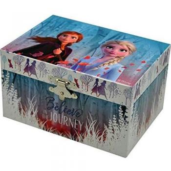 Disney Frozen Joyero Muscial Cuadrado 2 Organizadores de Joyas para Armario Almacenaje de Adornos Festivos Artículos para el hogar Unisex Adulto, Multicolor
