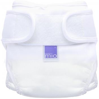 Bambino Mio, mioduo cobertor de pañal reutilizable, blanco, talla 1