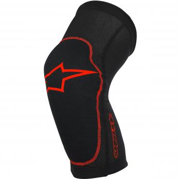 Alpinestars Protector (Guard) De Rodilla MTB - Par 2017 Paragon Negro-Rojo (S, Negro)