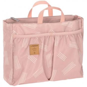 Bolso Cambiador Multitalent Organizer Rayas Suaves Rosa