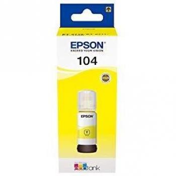 Epson C13T00P440 Tinta 104 Amarillo 65ml 7500 Lados EcoTank