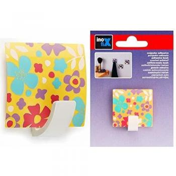 INOFIX - Percha Adh. Decorado Amarillo Inofix 4,2X4X2,5