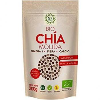 SOLNATURAL Semillas DE CHIA MOLIDAS Bio 200 g, Estándar, Único