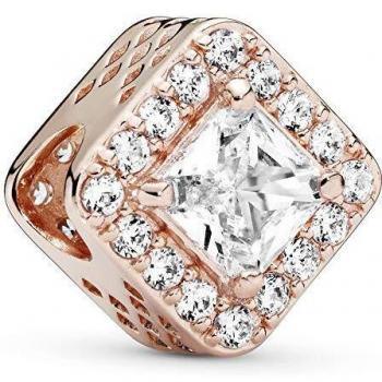 Pandora Rose Square Halo Charm with Cubic Zirconia