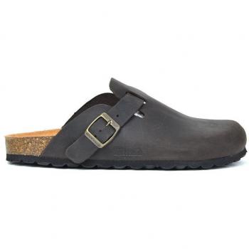 Zuecos de hombre de piel con hebilla lateral Coronel Tapiocca C-124-68 marrones 81937