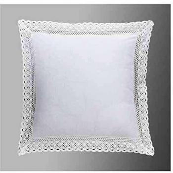 Duffi Home Funda cojín, Blanco, 50 x 70 cm