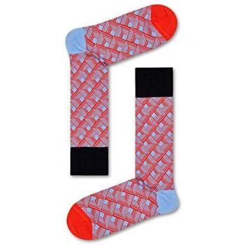 Calcetines Dressed Dimension Naranja - Happy Socks, Tallas 39-46, Estampado Único y Suave para Hombre