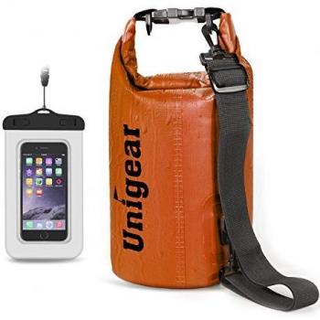 Bolsa Seca Unigear Bolsas Estancas 2L~40L + Funda De Movíl Táctil Sensible, Mochila Bolsa Impermeable Correa Ajustable Ligero Portátil Flotante Acuáticos Dry Bag Para Camping Kayak Rafting Piscina Playa Pesca Natación Barco Esquí