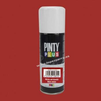 Spray Pintura Rojo Intenso 400ml PintyPlus - Pintura en Spray Todoterreno, Versatilidad, Gran Gama De Colores, Fácil Aplicación, Alta Adherencia y Durabilidad para Todo Tipo de
