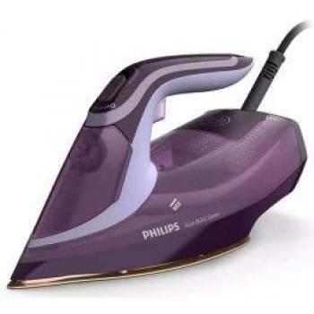 Plancha de Vapor Philips Azur 8000 DST8021/30, 3000 W, Calentamiento Rápido, Apagado Automático, Color Violeta