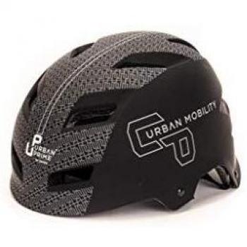 Urban Prime Urban Helmet Casco, Unisex Adulto, Negro, L