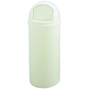 Rubbermaid Marshal 309276 - Contenedor con tapa basculante, color blanco