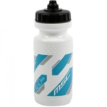 MSC Squeeze&Drink - Bidón hermético, Color Azul/Blanco, 600 CC