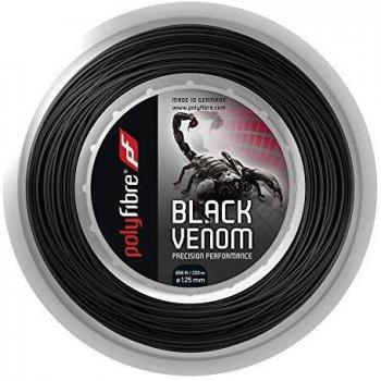 Cuerda de Tenis Polyfibre Venom 200m - Negra