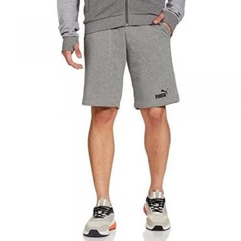 Pantalón Corto Puma Essentials para Hombre en Algodón Gris Talla XL