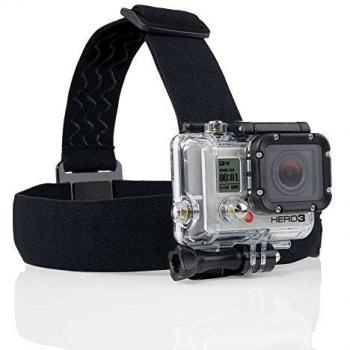 AO Frontal Elástico de Cabeza o casco para cámaras GoPro Hero3+/ 3/2/1