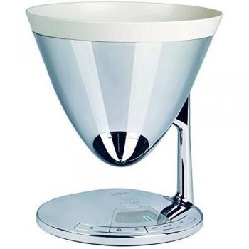 Báscula de Cocina Digital Bugatti Uma Acero Inoxidable con Temporizador y Color Cromado