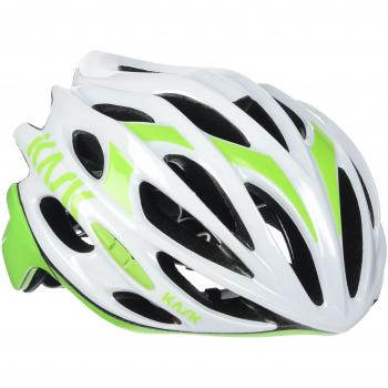 Kask - Mojito 16 - Casco para Bicicleta, Adultos, Blanco/Verde, L