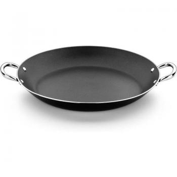 Paellera Monix Resistent Plus M371634 de Aluminio Antiadherente, 34 cm, Apta para Inducción