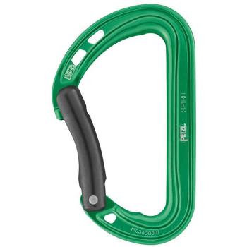 Mosquetón Curvo de Colores Petzl Spirit Bent Verde
