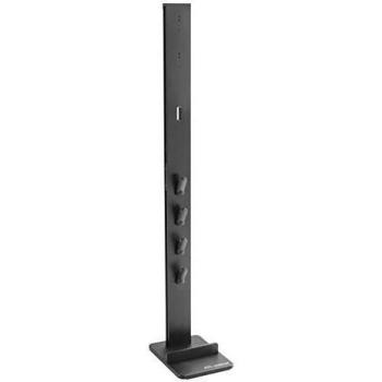 Soporte de Suelo Meliconi Cleaning Tower para Aspiradora Dyson - Compatible con V6, V7, V8, V10, V11, V15 y accesorios, Acero y Aluminio, Color Negro