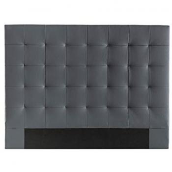 Cabecero de cama capitoné gris oscuro 160 cm HALCIONA