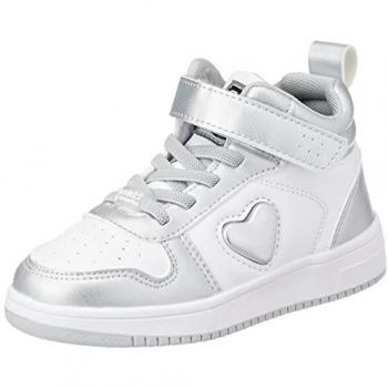Zapatillas deportivas de bebé niña Conguitos con detalle de corazón, modelo NAPA Plata, talla 21 EU