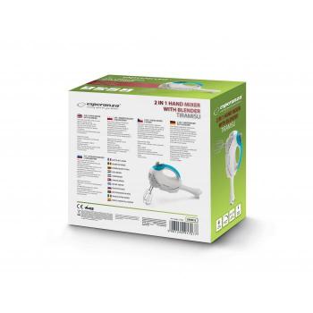 Batidora de Mano Esperanza EKM010 Azul/Blanco 300 W