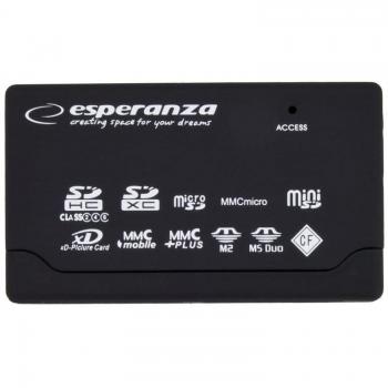Lector de Tarjetas Externo Esperanza EA119 Negro
