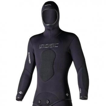 Seac traje de caza Python Plus negro - Chaqueta 7 mm., Pythom Plus, negro, talla XXXL