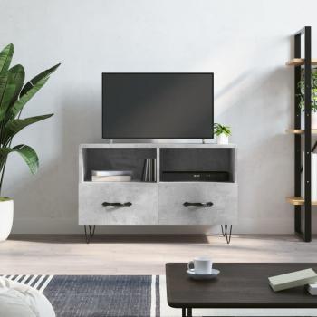 Mueble para TV madera contrachapada 80x36x50 cm gris hormigón