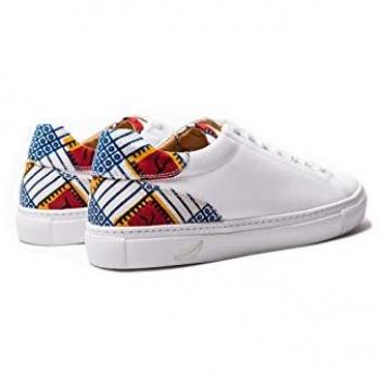 Wibes N'Zassa Paris-Porto - High-End Wax & Leather Sneakers for Men/Women (3.5 UK) White