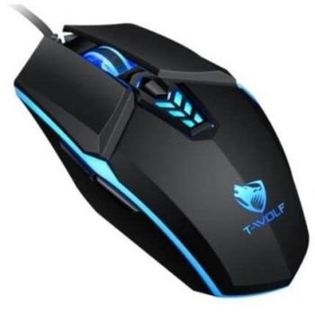 Ratón USB Gaming TG7210 - 6 Botones, LEDs Multicolor, Negro, hasta 2400 DPI