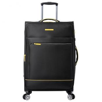 Maleta Liviana Mediana Negro Totto - Ultraligera, Capacidad 73 L, Ruedas Dobles Giro 360º, Manija Telescópica, Correas Internas, Candado TSA