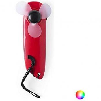 BigBuy Gadget Mini Ventilador Portatil LED 145295, Amarillo, Mediano