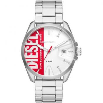 Reloj Diesel Estilo Casual Mujer DZ1992, diseño moderno, caja de acero inoxidable, correa de piel sintética, resistencia al agua hasta 30 metros, esfera analógica con detalles en color dorado y números arábigos