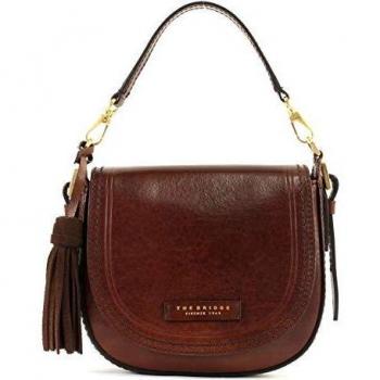 The Bridge Brown Leather Crossbody Bag Retro Style