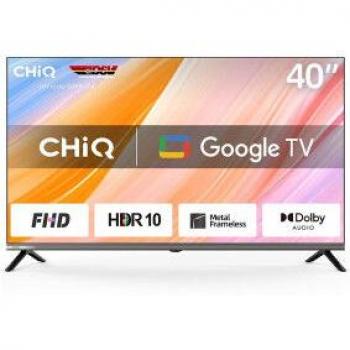 Smart TV CHiQ 40 LED FHD L40M9V con Google TV, HDMI, USB y chasis metálico