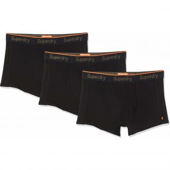 Superdry Orange Label Sport Trunk Triple Bañador, Negro