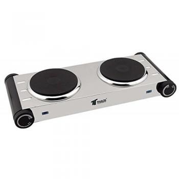 Thulos - Cocina Eléctrica 2 Quemadores Acer. Inox.