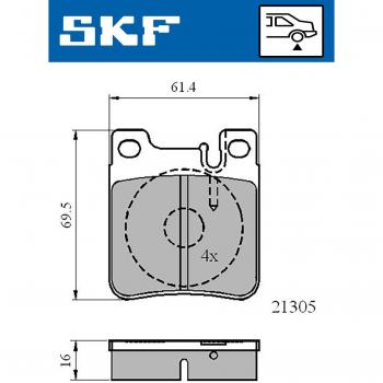 Pastillas de freno SKF VKBP 90502