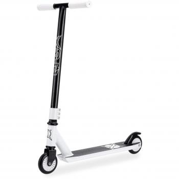 Xootz Stunt Scooter invertido blanco - Junior Freno de pie Negro/Blanco