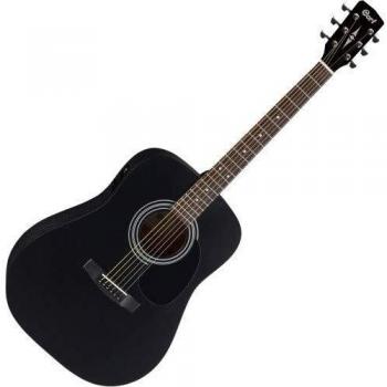 Cort AD810 BKS Dreadnought Acoustic Guitar - Spruce Top, Mahogany Back & Sides, Black Satin Finish