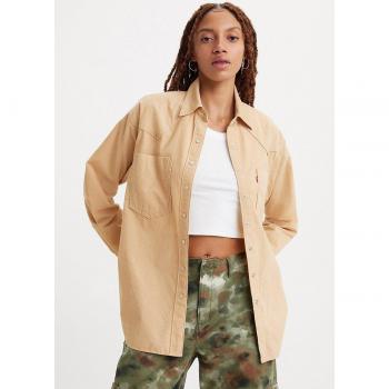 Levi's - Camisa de mujer de manga larga, 100% algodón, cierre de botones, diseño clásico, puños con botón, corte regular, disponible en varios colores